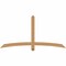 Ekena Millwork Bellingham Timber Gable Bracket, Western Red Cedar, 72"W x 36"H x 3 1/2"D x 3 1/2"F, 12/12 Pitch GBW072X36X0404BEL00SWR - alternate 1